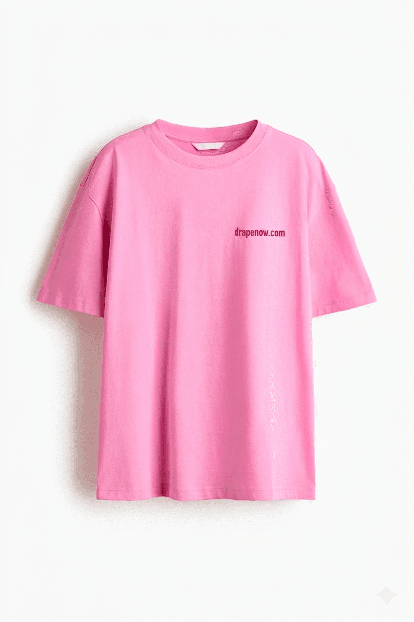 Drape upload interface showing garment segmentation preview